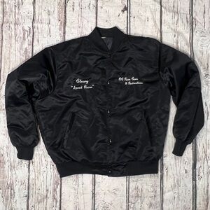 Vintage 1980s Speed Racer Boating Bomber Coat Jacket Mens 80s